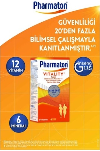 Pharmaton Vitality 60 Tablet