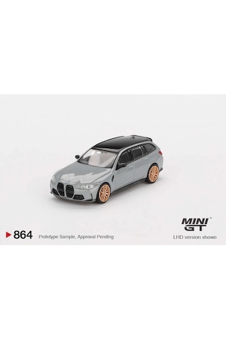 Mini Gt 1/64 Bmw M3 Competition Touring Brooklyn Grey Mgt00864 Çok Renkli