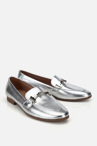 Yaya Kadın Lame Toka Detaylı Metalik Loafer