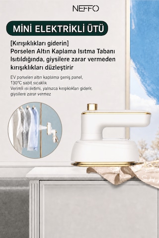 Taşınabilir El Tipi Giysi Buharlayıcı Katlanabilir Buharlı Ütü Ev Kullanımı İçin Mini Buharlı Ütü Seyahat El Tipi Ütü Makinesi