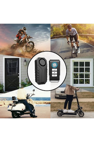 Hpytech Bisiklet Motosiklet Alarm Cihazı Uzaktan Kumandalı Koruma