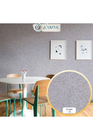 Vakar Premium Canli Siva Angel 12 2kg Paket HARDAL ZEMiN SiYAH BEYAZ DESEN