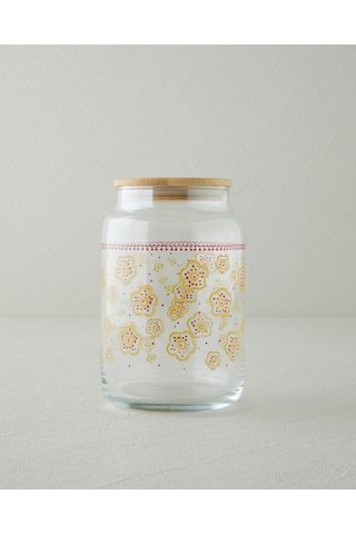 English Home Nostalgic Serenity Cam Kavanoz 500 Ml Kırmızı-sarı