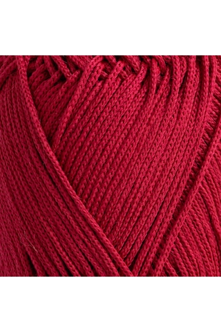Stil Makrome 3 Mm 100 Gr 100 M Polyester Makrome Parlak Örgü Ve Çanta İpi - Ahududu Kırmızısı
