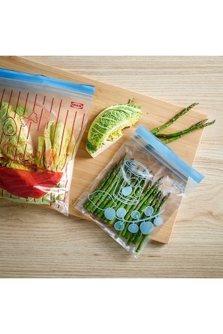Ikea Istad Kilitlenebilir Buzdolabı Poşeti, Mavi-kırmızı, 1-2 Lt