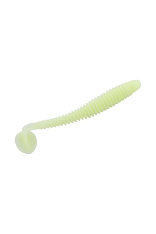 Silikon Kurt Yem - 4,2g 105mm - Turna/levrek Silikonu - 1 Adet - Glow - Karides Kokulu