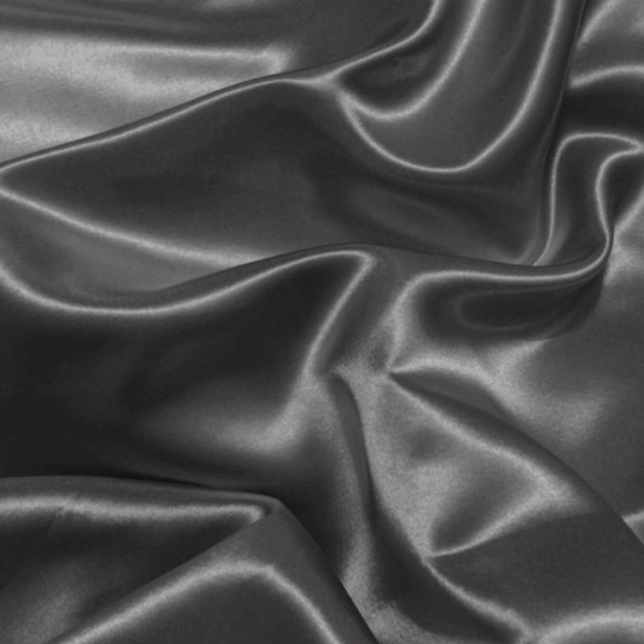 Antibakteriyel Terletmeyen İpek Saten Yastık Kılıfı 2'li 50x70 Gri Siyah