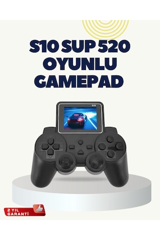 Hdmı Destekli S10 Gamepad 520 Oyunlu Tv Ye Bağlanabilir Atari 2025 Model