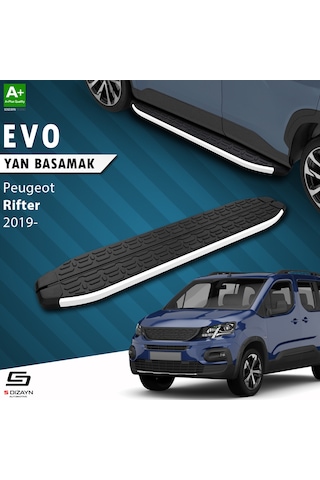 S-dizayn Peugeot Rifter Evo Aluminyum Yan Basamak 203 Cm 2019 Üzeri