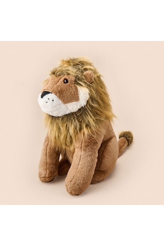 Evidea Soft Ormanların Kralı Aslan Figürlü Yastık - Kahverengi - 30x55 Cm Kahverengi