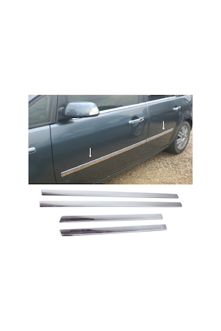 Znz Otomotiv Ford C-max Krom Yan Kapı Çıtası 4 Kapı Paslanmaz Çelik 2003-2010 Arası