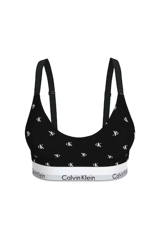 Calvin Klein Kadın Marka Logolu Günlük Kullanıma Uygun Siyah-beyaz Logolu Sütyen Lv00qf8500 Pcs-14873 Siyah-beyazlogolu
