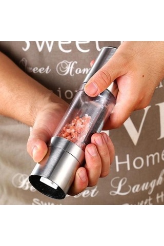 Besthome1 Çift Bölmeli Karabiber Öğütücü, Baharat Şişesi, Mutfak Keyfi Diğer