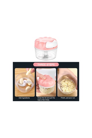 Fosenze Manuel Sarımsak Dilimi Multifonksiyonel Evsel Sebze Kesici, Harç Ve Sos Hamuru Blenderı, 170ml Kapasite, Paslanmaz Çelik İç, Küçük Ve Uzun Kullanıma Dayanıklı Çok Renkli