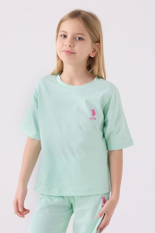 U.S. Polo Assn. Kız Çocuk Mavi Bermuda Takım 5274-43896 Mavi