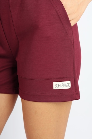 Soft&Basic Bordo Modal Rahat Kumaş Şort Bordo