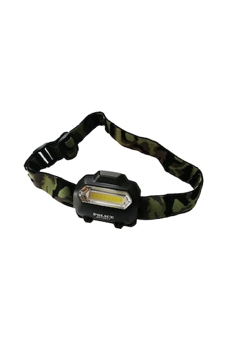 Police Pc - 1917 Cob Led Kafa Feneri Siyah