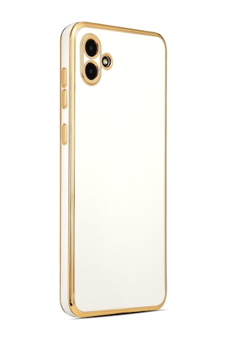Zore Galaxy Uyumlu A04 Kılıf Bark Kapak - Beyaz Beyaz