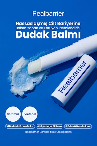 Hassas Cilt Bariyerine Bakım Yapan Nemlendirici Dudak Balmı Realbarrıer Extreme Moisture Lip Balm