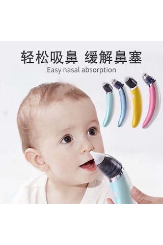 Konesam Bebekler İçin Yeşil Elektrikli Burun Aspiratörü - Toksik Olmayan, Hafif Ve Pratik
