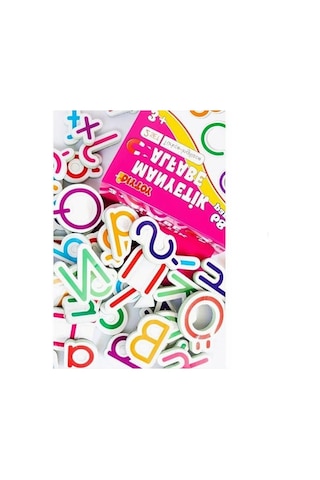 2'li Set Manyetik Mıknatıslı Türkçe - İngilizce Harfler & Sayılar - Eğitici Alfabe - Sayılar Magnet