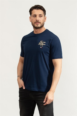 Erkek Pamuklu Regular Fit Kısa Kollu Lacivert T-shirt Mw0mw38334-daf Lacivert