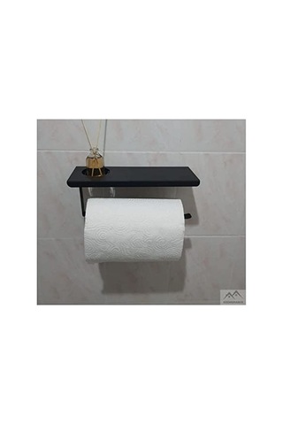 Risingmaber Siyah Havlu Tutacağı Raf Metal Havlu Askısı Mutfak Banyo Raflı Havluluk Metal Raflı Havluluk Koku Hed Çok Renkli