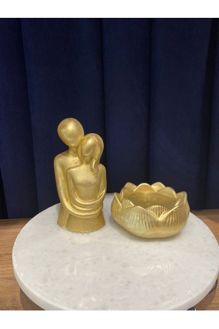 Bernami Biblo Pinterest Altın Gold Rengi Sarılan Çift, Lotus Mumluk Seti