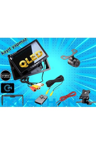 7 İnç Qled Ips Ekran Ve 1 Adet Kelebek Kamera Kayıt Yapmaz 12 V