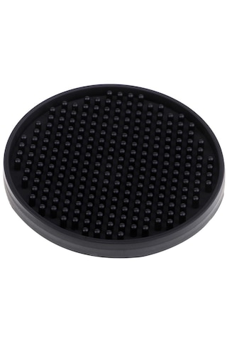 Dolıty Yuvarlak İçecek Bardak Altlıkları Yumuşak Silikon Siyah