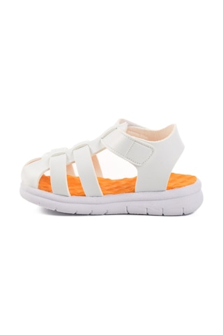United Colors Of Benetton Beyaz Cırtlı Kız Bebek Sandalet Bn-1245 B