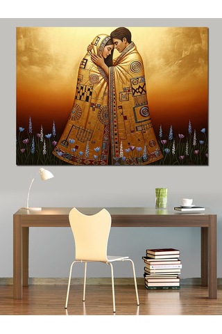 Klimt Temalı Tablo Dekoratif Kanvas - Mdf Ahşap Tablo