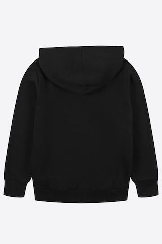 Fyk Kids Unisex Kapüşonlu Kanguru Cepli Sweatshirt Siyah