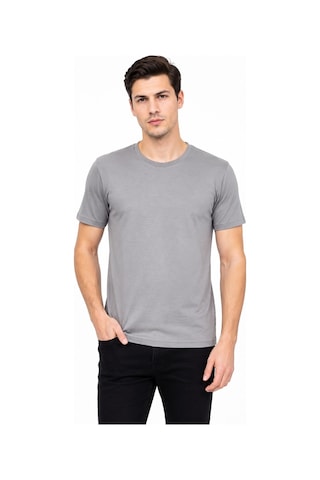 Foterman Erkek Sıfıryaka Regular Kalıp Tişört Bgl-st05573 Gri