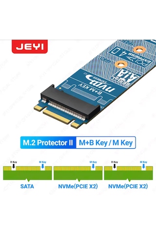 Jeyı M.2 Nvme Sata Çevirici Dönüştürücü M-key Nvme-pcıe 4.0 X4 64