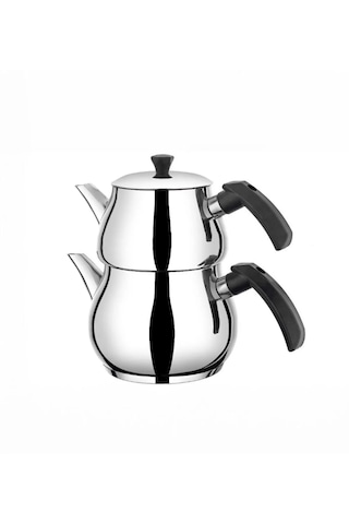 Yunusoğlu Home Antonio Mini Boy Siyah Çaydanlık Takımı