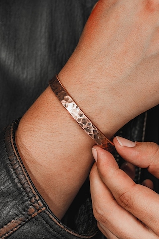 Erkek Bakır Bileklik - Grift Erkek Bakır Kelepçe Bileklik Rose Gold