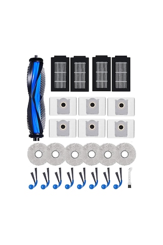 Ecovacs Deebot T30c Omni / T30c Pro Omni Yedek Parçaları İçin 26 Parça Vakum Fırça Filtre Toz Torbası Paspas Bezi