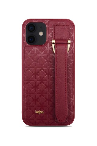 Kajsa Apple Uyumlu iPhone 12 Pro Kılıf Kajsa Neo Clasic Serisi Mono K Strap Kapak ZORE-216634