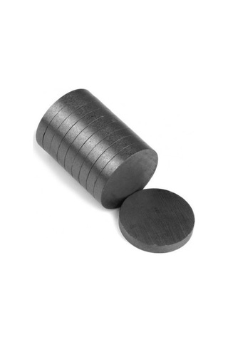 1000 Adet Siyah Mıknatıs 15x3mm - Silindir Ferrit / Seramik Mıknatısı Evimdeyokyok
