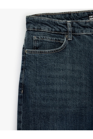Koton Pamuklu Normal Bel Tapered Fit Jean Pantolon - Joe Jean Orta İndigo 6sam40156nd İndigo