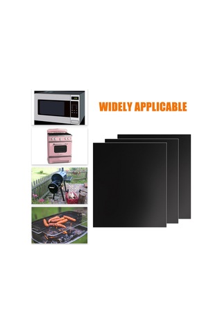 Jeemson 3 Adet Bakır Renkli Barbeque Izgarası Matı - 260 C Isı Dayanıklı, Yemek Tutmayan, Teflon Kaplı, Çok Amaçlı Izgara Ve Fırın Kiti Kahverengi