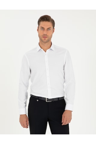Pierre Cardin Erkek Beyaz Gömlek Desenli 50292539-vr013 Beyaz
