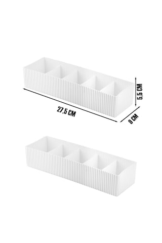 Porsima Org-16-1 Çekmece Içi 2li Düzenleyici Organizer Set Beyaz