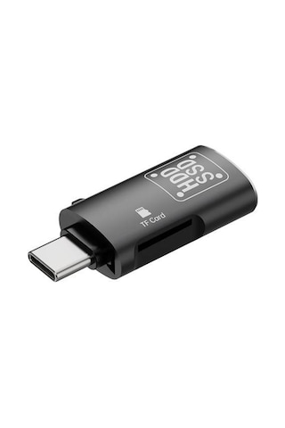 Polham 2in1 Type C To Tf Kart Ve Usb Çevirici Otg Adaptör, Şarj Ve Data Aktarım Otg Çeviricisi, Yüksek Hızlı
