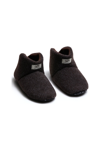 Kışlık Ev Içi Panduf Bot Erkek Ayakkabı Koyu Kahve