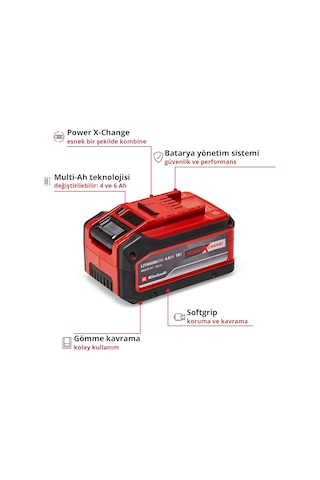 Einhell PXC Plus 18V 4-6 Ah Multi-Ah Yedek Akü - 4511502