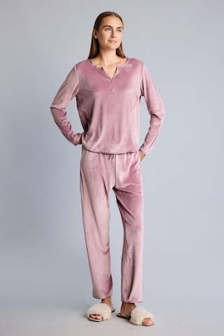 Defacto Regular Fit V Yaka Uzun Kollu 2li Velur Pijama Takımı A3356ax26aubr97 Bordo-br97