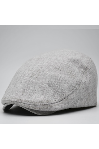 Şapkadan Erkek Kasket Keten Yazlık Flat Cap Şapka 45645dr57136