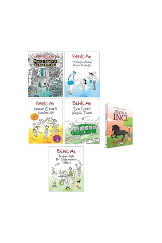 Çatıdaki Gezegen - Eve Giden Küçük Tren - Yaşasın Ç Harfi Kardeşliği - Siyah İnci 6 Kitap Set